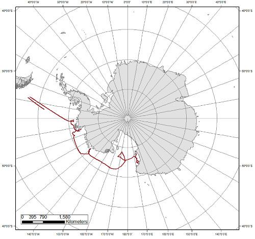 NBP1210 ship tracks